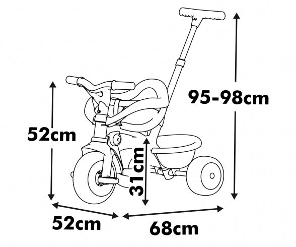 Be Move Comfort Tricycle Beige